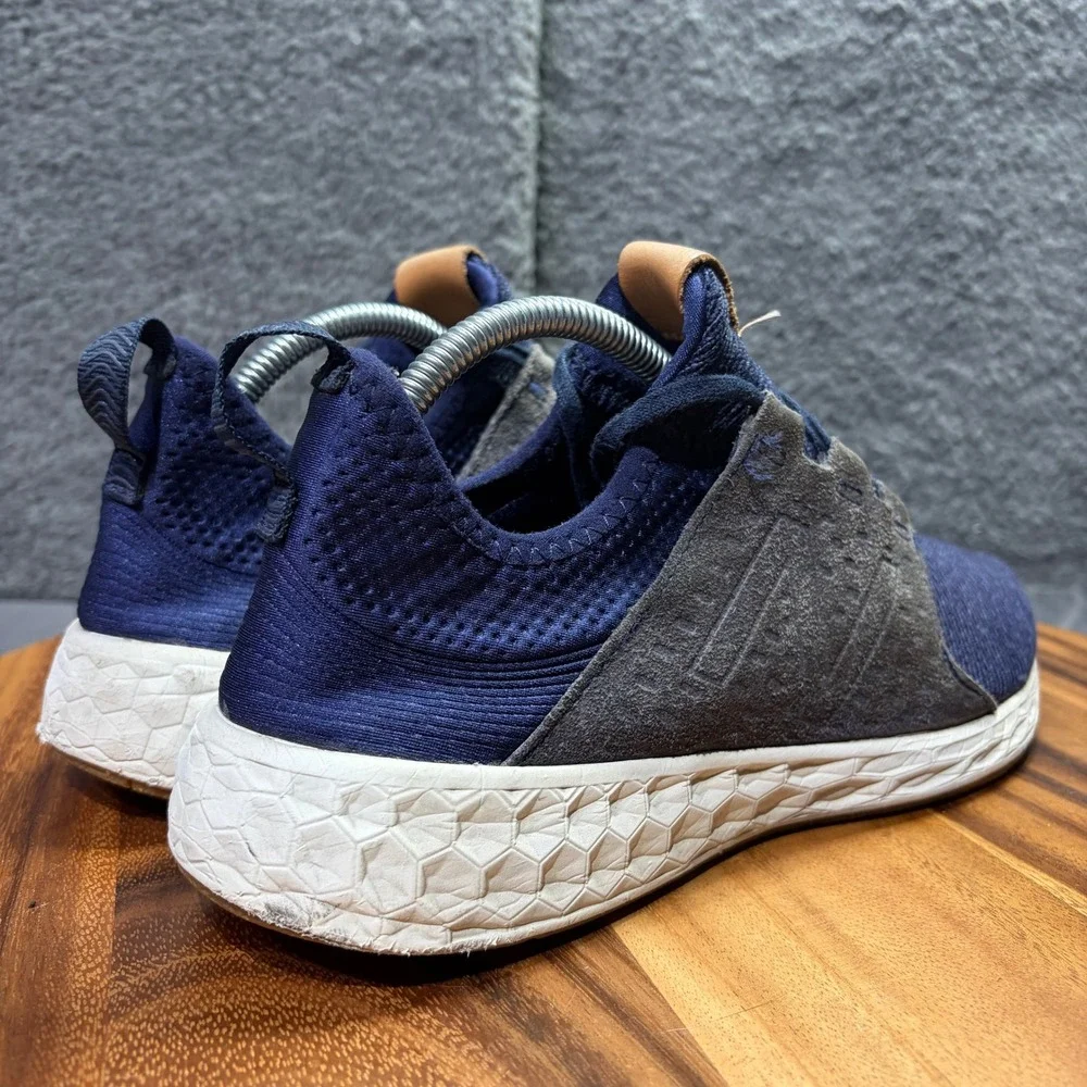 New Balance Fresh Foam Cruz v2 Mens Navy Blue Grey Sneakers MCRUZON Size 9